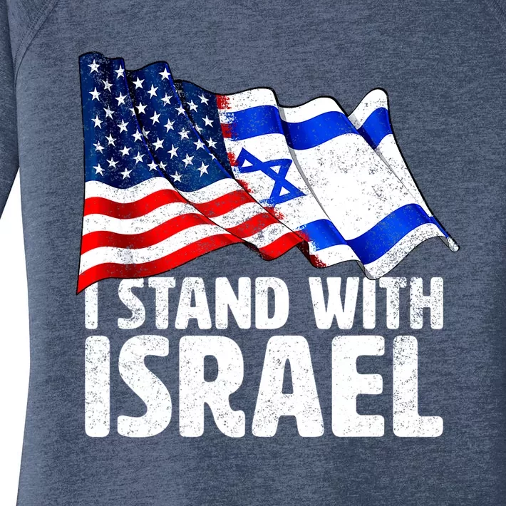 I Stand With Israel Israeli Pray For Israel Women's Perfect Tri Tunic Long Sleeve Shirt