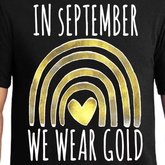 In September We Wear Gold Childhood Cancer Rainbow Pajama Set