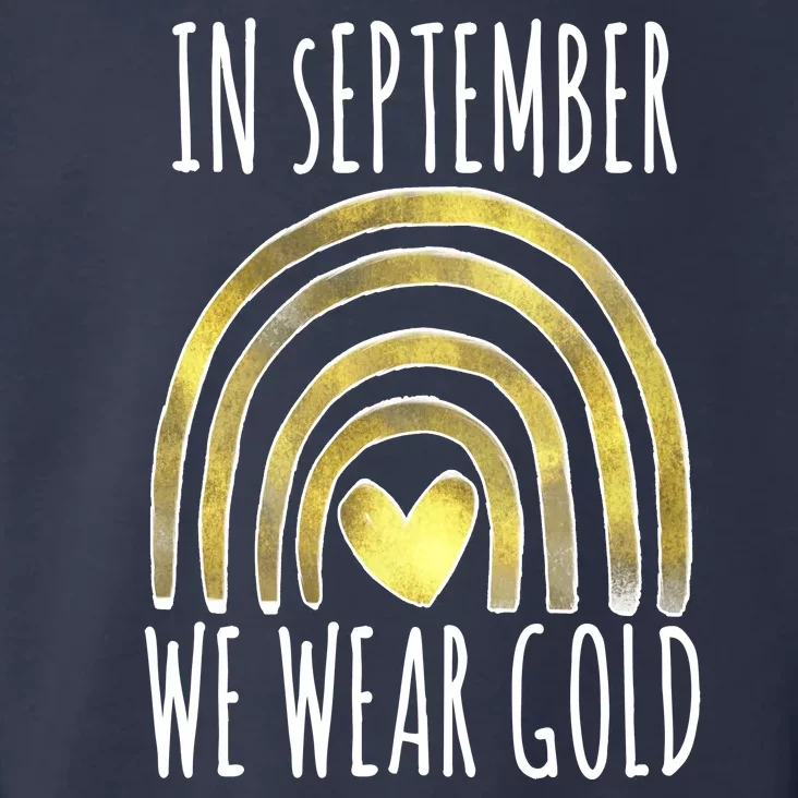 In September We Wear Gold Childhood Cancer Rainbow Toddler Hoodie