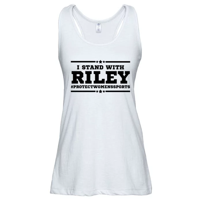 I Stand With Riley Gaines #ProtectWomensSports Ladies Essential Flowy Tank