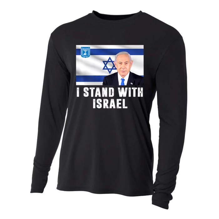 I Stand With Israel Israelian Flag Israel Strong Cooling Performance Long Sleeve Crew