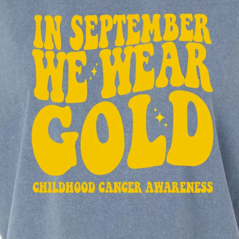 In September We Wear Gold Childhood Cancer Awareness Garment-Dyed Women's Muscle Tee