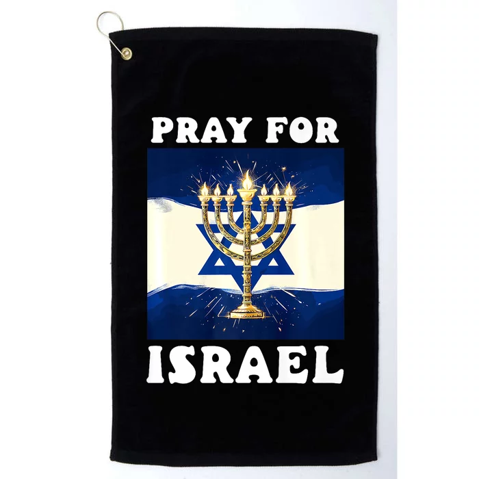 I Stand With Israel Support Israel Strong Pray For Israel Platinum Collection Golf Towel