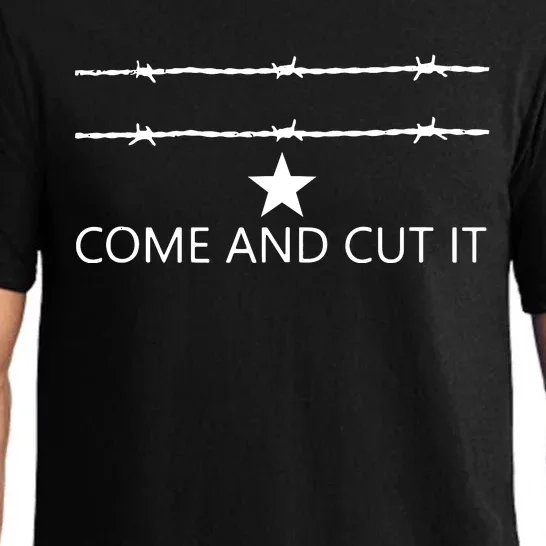 I Stand With Texas Razor Wire Come And Take It Cut It Pajama Set