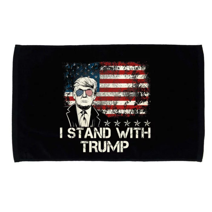 I Stand With Trump Pro Trump Supporter Free Trump Microfiber Hand Towel