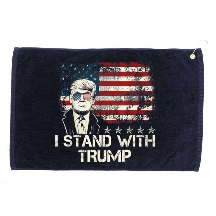 I Stand With Trump Pro Trump Supporter Free Trump Grommeted Golf Towel