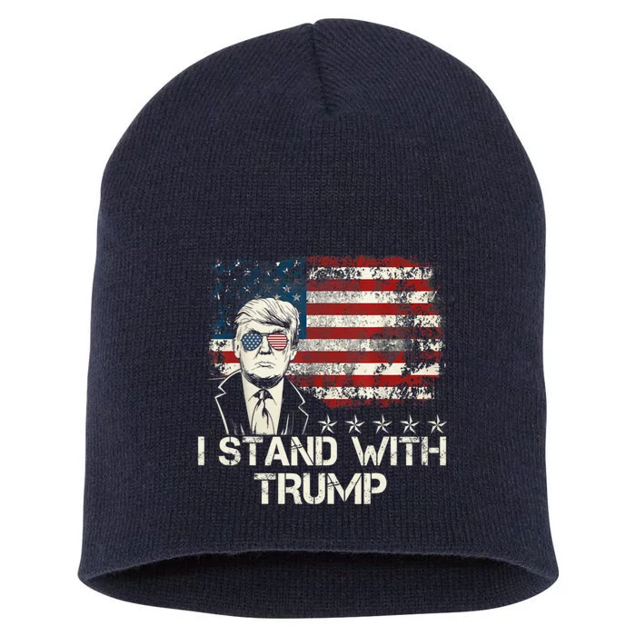 I Stand With Trump Pro Trump Supporter Free Trump Short Acrylic Beanie