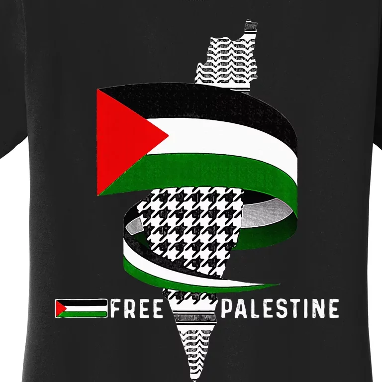 I Stand With Palestine For Their Freedom Free Palestine Women's T-Shirt