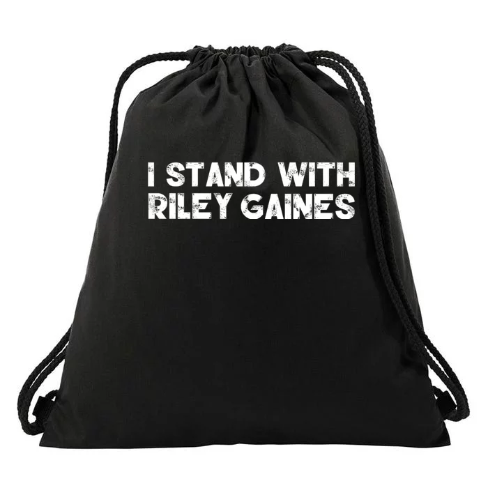 I Stand With Riley Gaines Drawstring Bag