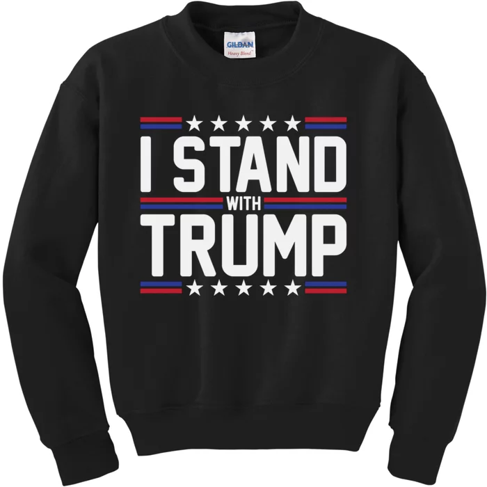 I Stand With Trump Kids Sweatshirt