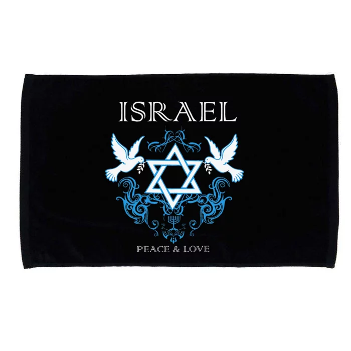 I Stand With Israel Peace Flag Women Microfiber Hand Towel