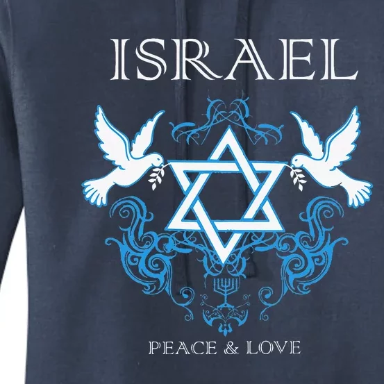 I Stand With Israel Peace Flag Women Women's Pullover Hoodie