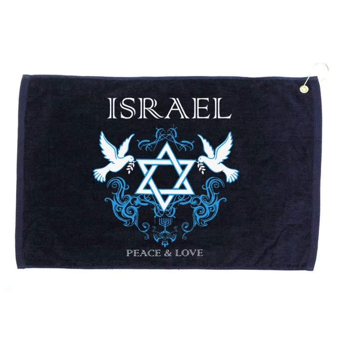 I Stand With Israel Peace Flag Women Grommeted Golf Towel