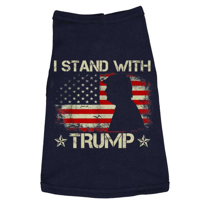 I Stand With Trump Pro Trump Supporter Free Trump Doggie Tank