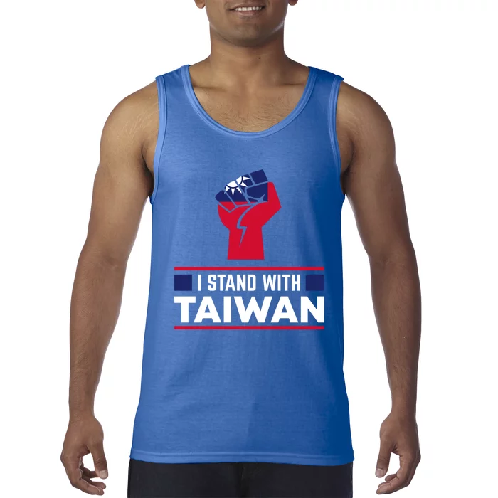 I Stand With Taiwan Raised Fist Gift Tank Top