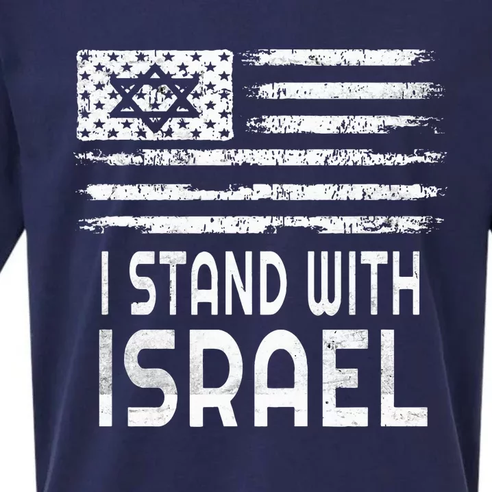 I Stand With Israel Sueded Cloud Jersey T-Shirt