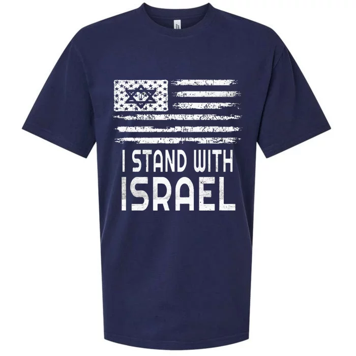 I Stand With Israel Sueded Cloud Jersey T-Shirt