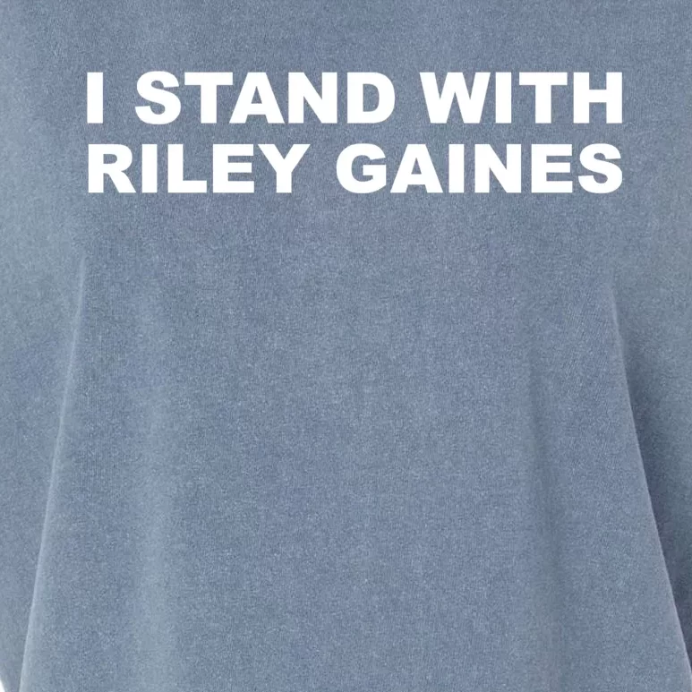 I Stand With Riley Gaines Garment-Dyed Women's Muscle Tee