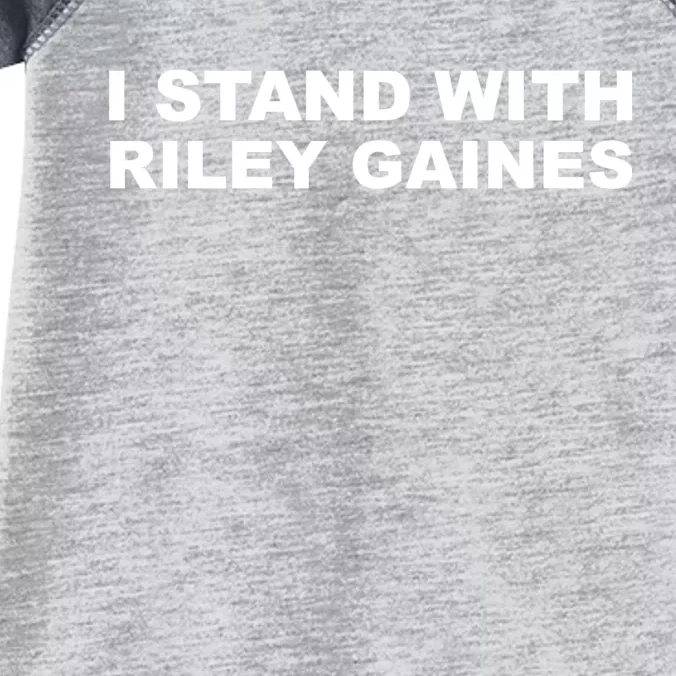 I Stand With Riley Gaines Infant Baby Jersey Bodysuit