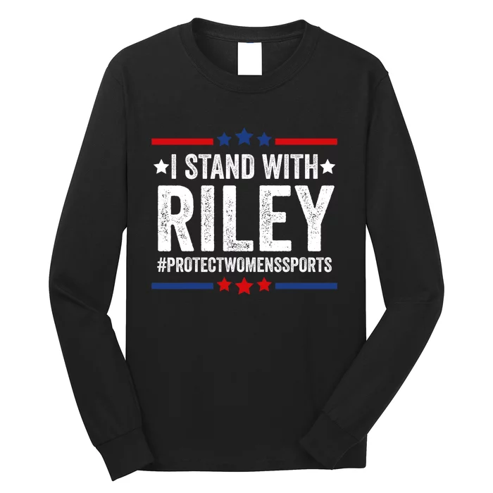 I Stand With Riley Gaines #ProtectWomensSports Long Sleeve Shirt