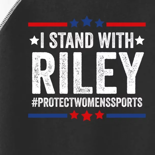 I Stand With Riley Gaines #ProtectWomensSports Toddler Fine Jersey T-Shirt