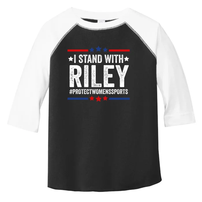 I Stand With Riley Gaines #ProtectWomensSports Toddler Fine Jersey T-Shirt