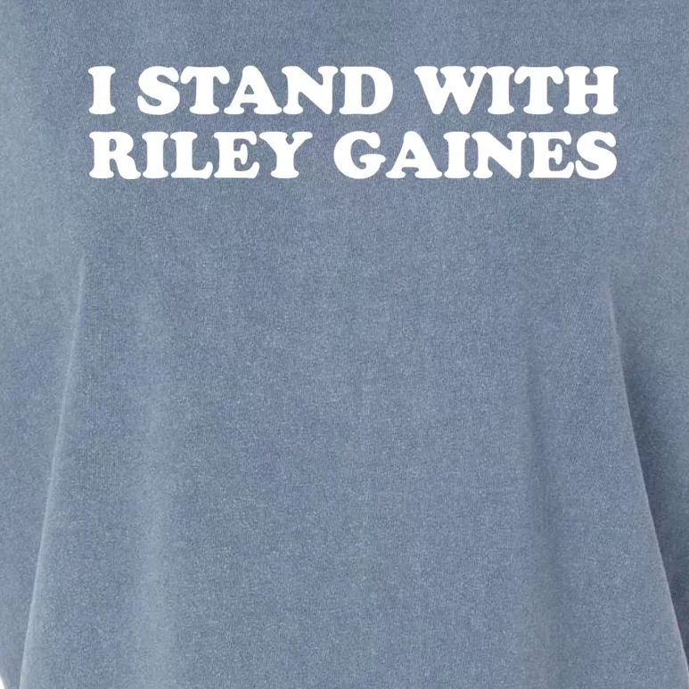 I Stand With Riley Gaines Garment-Dyed Women's Muscle Tee