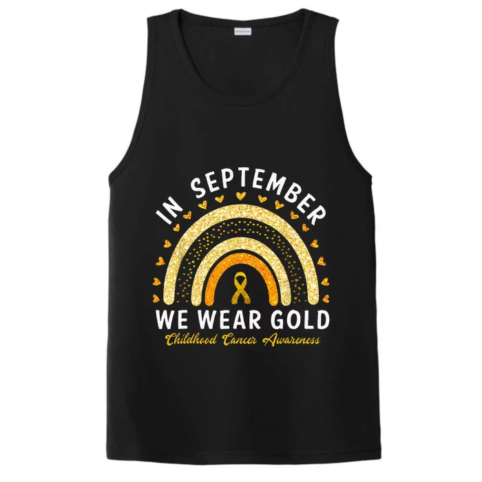 In September We Wear Gold Childhood Cancer Awareness Performance Tank