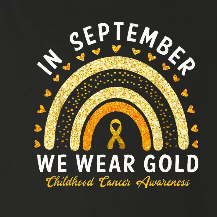 In September We Wear Gold Childhood Cancer Awareness Toddler Long Sleeve Shirt