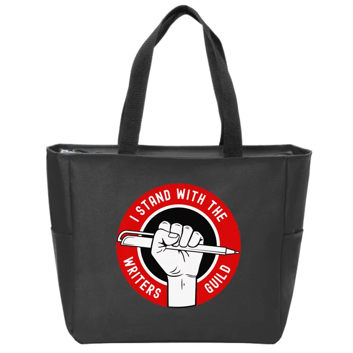 I stand with the writers guild of america WGA Zip Tote Bag