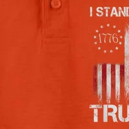 I Stand With Trump Pro Trump Supporter Free Trump Dry Zone Grid Performance Polo