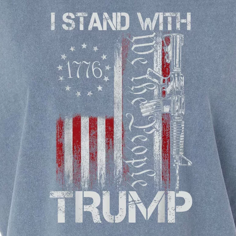 I Stand With Trump Pro Trump Supporter Free Trump Garment-Dyed Women's Muscle Tee