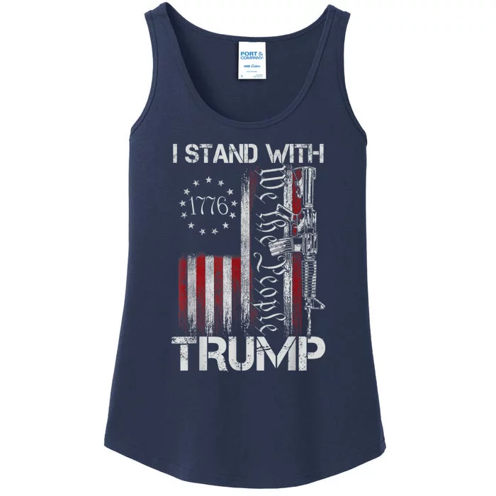 I Stand With Trump Pro Trump Supporter Free Trump Ladies Essential Tank