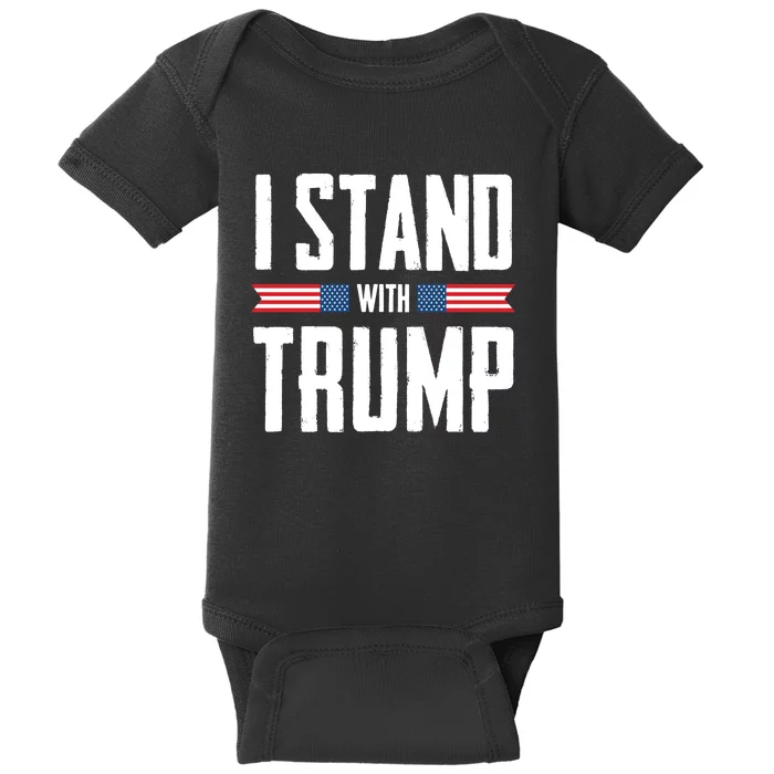 I Stand With Trump 2024 Baby Bodysuit