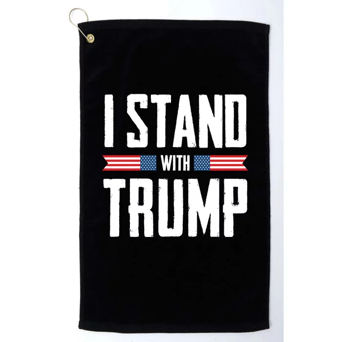 I Stand With Trump 2024 Platinum Collection Golf Towel