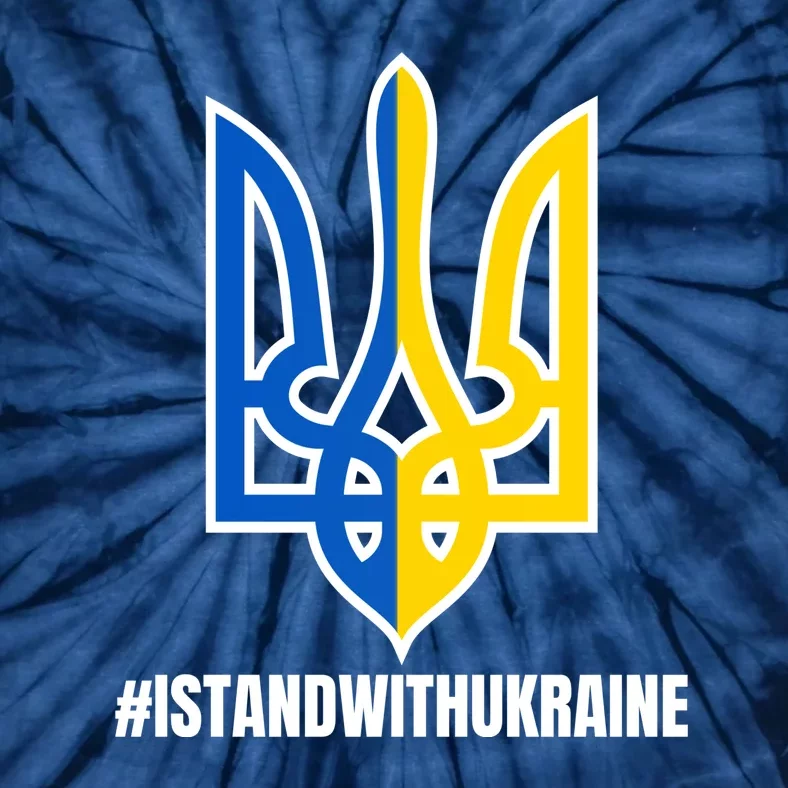 I Stand With Ukraine Flag Support Free Ukrainians Tie-Dye T-Shirt