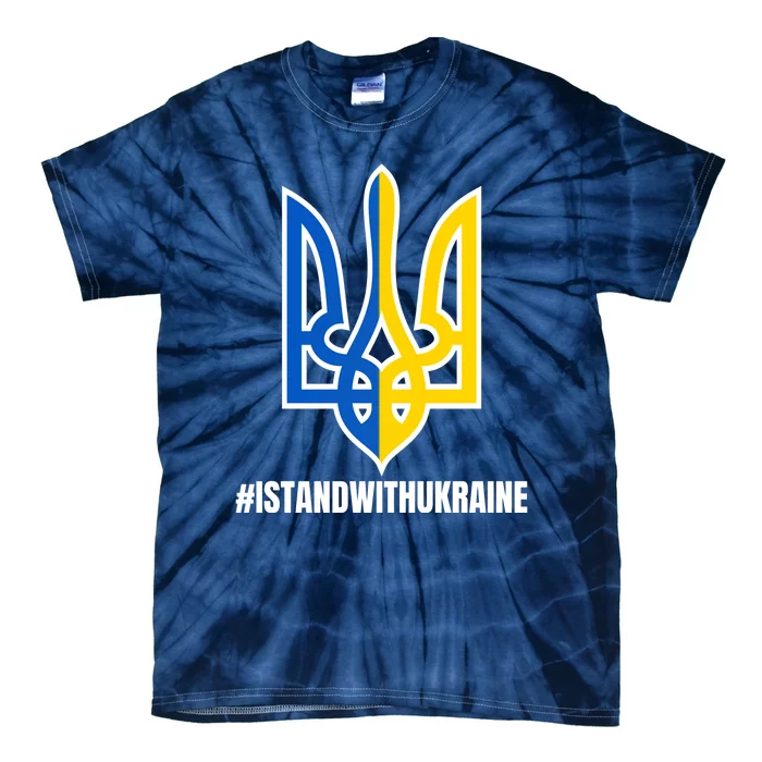 I Stand With Ukraine Flag Support Free Ukrainians Tie-Dye T-Shirt