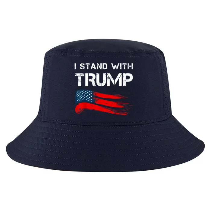 I Stand With Trump Pro Trump Supporter Free Trump Cool Comfort Performance Bucket Hat