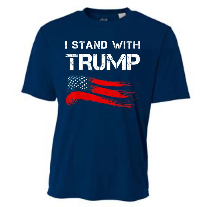 I Stand With Trump Pro Trump Supporter Free Trump Cooling Performance Crew T-Shirt