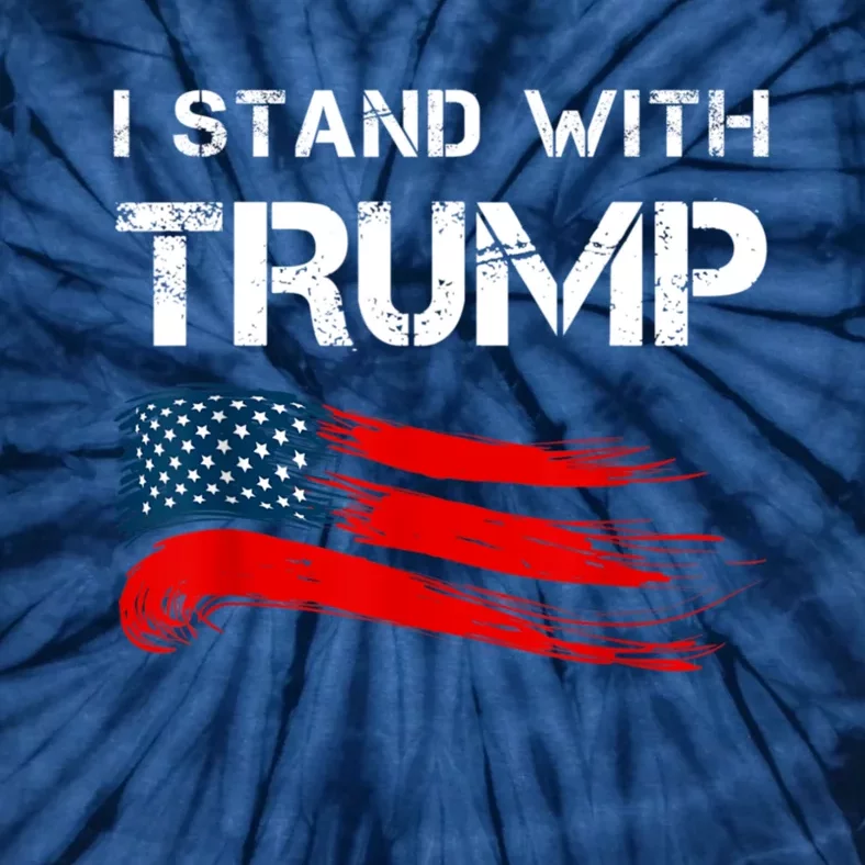 I Stand With Trump Pro Trump Supporter Free Trump Tie-Dye T-Shirt