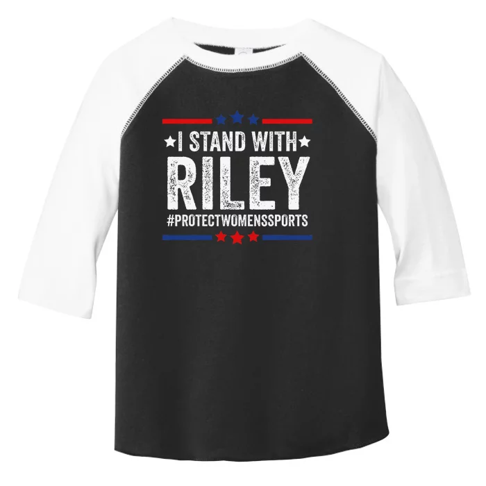 I Stand With Riley Gaines Protect Wo Sports Toddler Fine Jersey T-Shirt