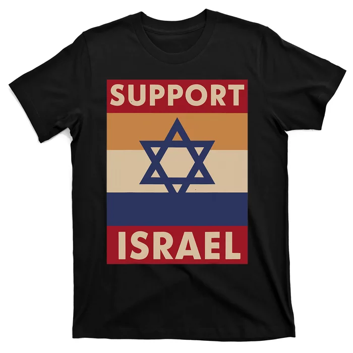 I Stand With Israel Support Israel Strong Israel War T-Shirt