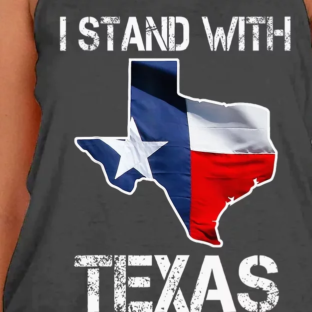 I Stand With Texas Scotus Women's Knotted Racerback Tank