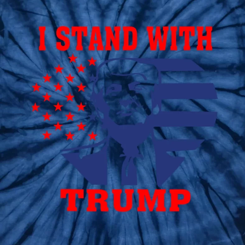 I Stand With Trump Pro Trump Supporter Free Trump Tie-Dye T-Shirt