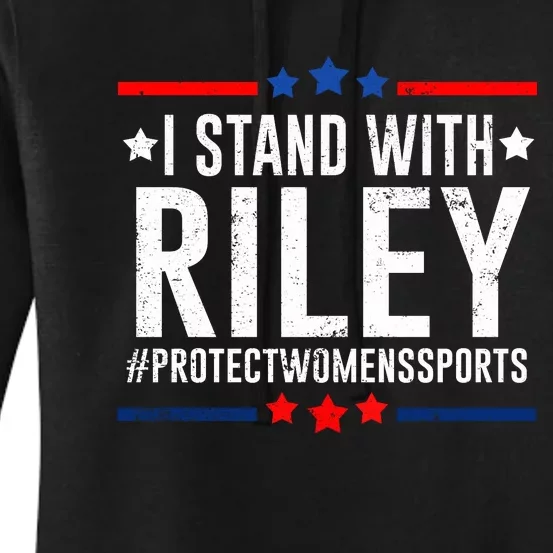 I Stand With Riley Gaines #ProtectWomensSports Women's Pullover Hoodie