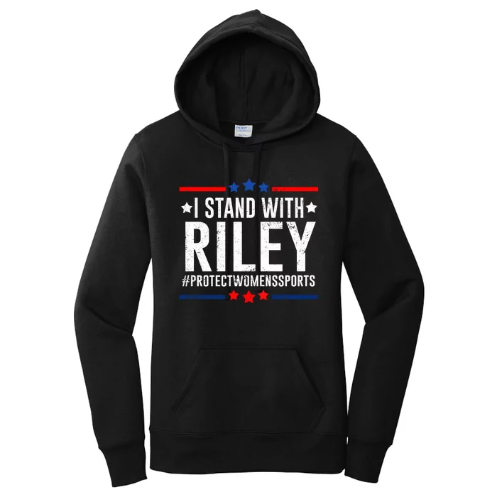 I Stand With Riley Gaines #ProtectWomensSports Women's Pullover Hoodie