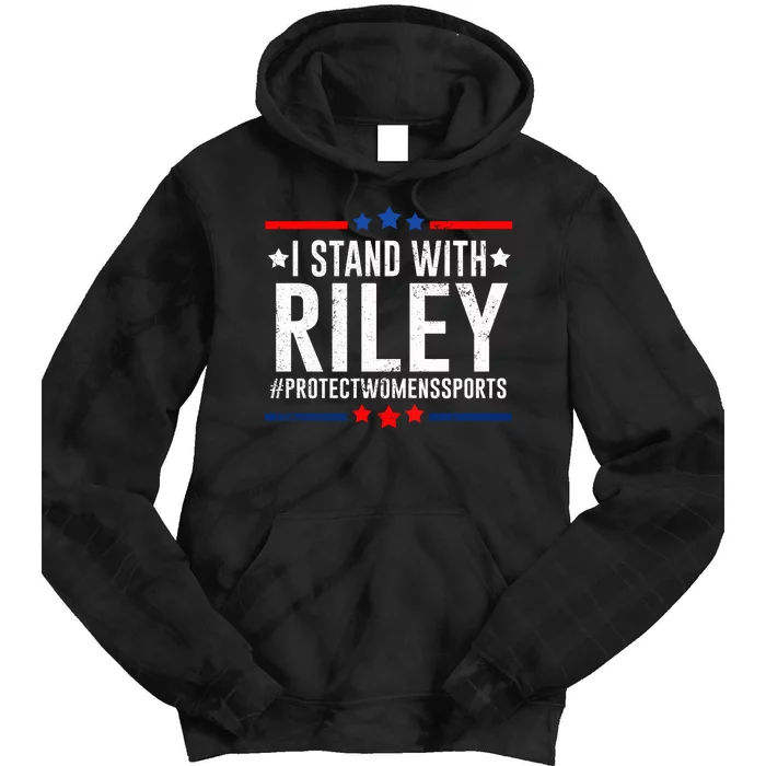 I Stand With Riley Gaines #ProtectWomensSports Tie Dye Hoodie