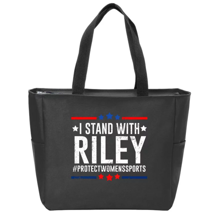 I Stand With Riley Gaines #ProtectWomensSports Zip Tote Bag