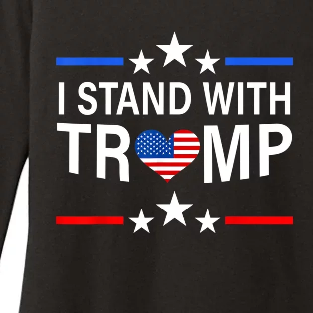 I Stand With Trump Pro Trump Supporter Free Trump Womens CVC Long Sleeve Shirt