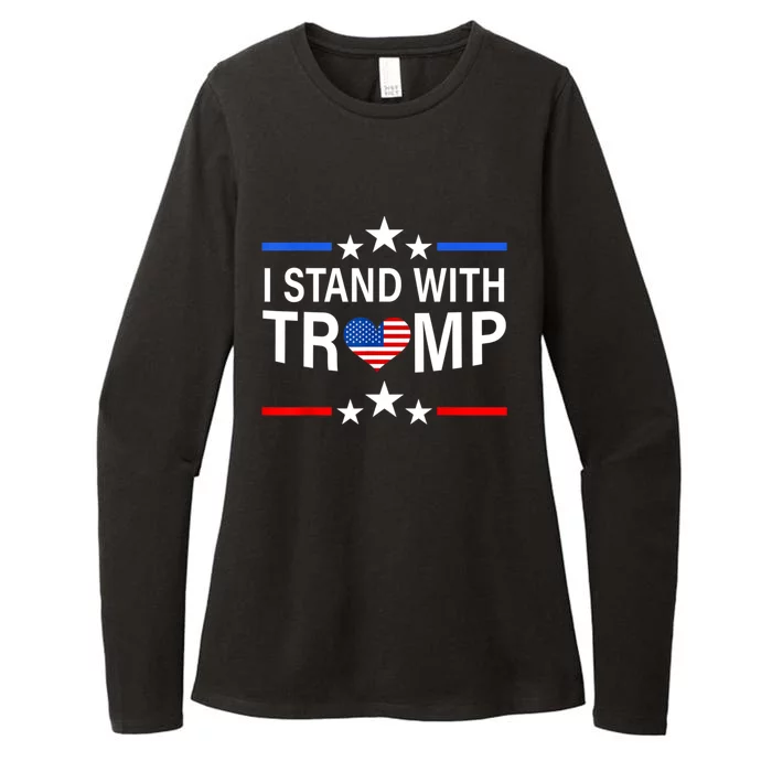 I Stand With Trump Pro Trump Supporter Free Trump Womens CVC Long Sleeve Shirt